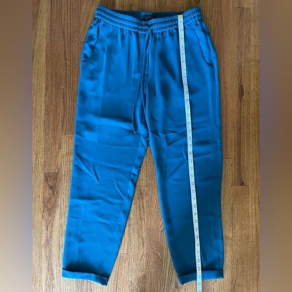 J.Crew Womens Draped Drawstring Elastic Waist Jogger
Pants Sz 2 Teal Blue 03341 - Picture 4 of 11